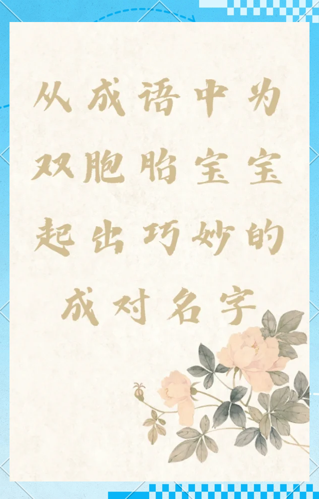 双胞胎取名