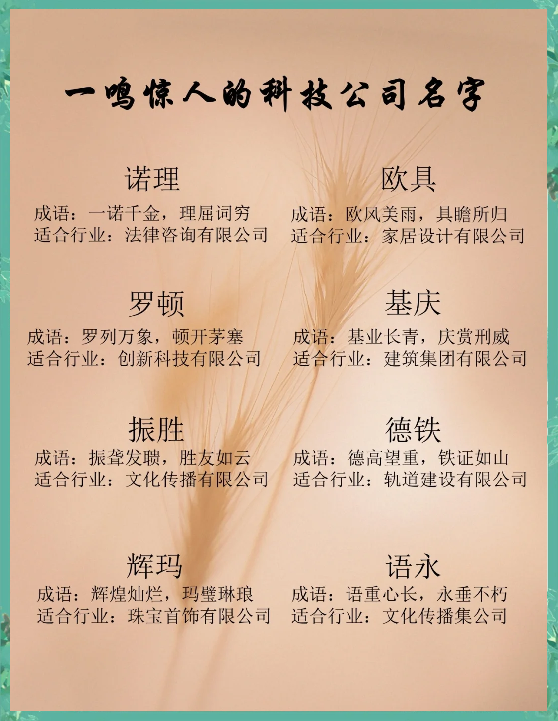 科普展现:科技公司取名（科技公司取名大全）
