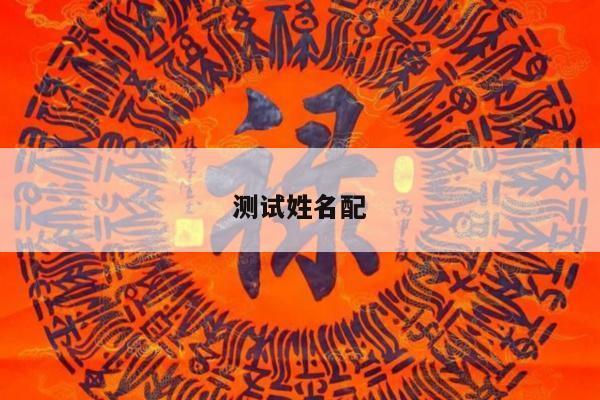 测试姓名配