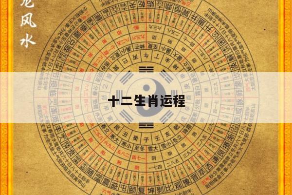十二生肖运程