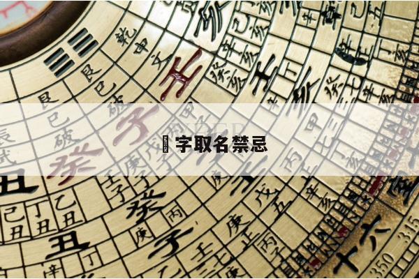 祎字取名禁忌
